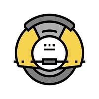 electrical monowheel color icon vector illustration