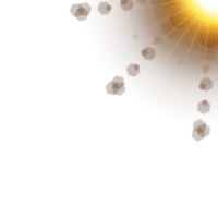 Lens flare PNG with sunlight ray on transparent background. Shiny sunlight ray with glowing lens flare. Special sunlight lens flare image. Sun flashes with rays and a glowing spotlight.