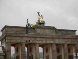 the city of Berlin at night photo