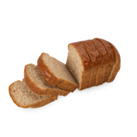 découpe de pain de blé entier en tranches, fichier png