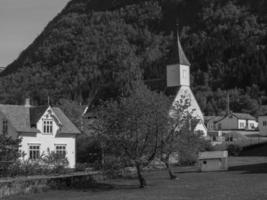 tiempo de primavera en eidfjord noruega foto