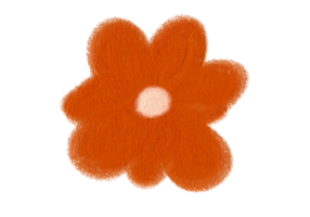 flor de pintura a óleo acrílica. png