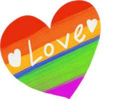 The love rainbow for lgbt or sexuality content png