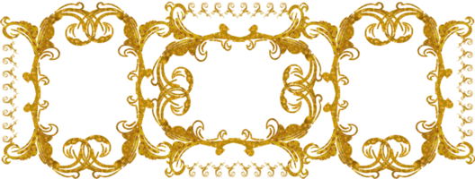Golden frame. borde, Floral ornaments. Watercolour pattern, glitter texture. Merry Christmas png