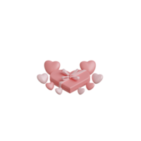 3D-Valentine-Liebesobjekt png