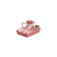 oggetto di amore di San Valentino 3d png