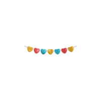 3D Hanging Birthday Celebration Flag png