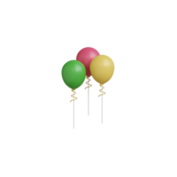 3D Balloon Object png