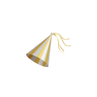 3D Birthday Hat Object png