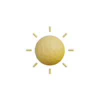 icona del sole 3d png