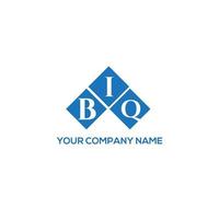 BIQ letter logo design on WHITE background. BIQ creative initials letter logo concept. BIQ letter design. vector