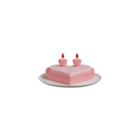 3D isolerade saker om valentine png