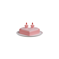 3d cose isolate su San Valentino png