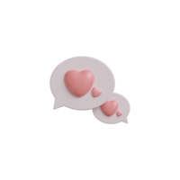 3D isolerade saker om valentine png