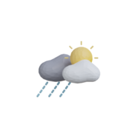 icono de lluvia 3d png