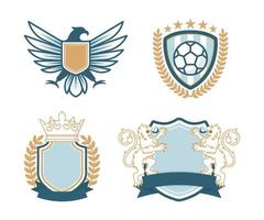 escudo logo conjunto vector