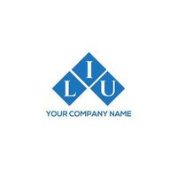 LIU creative initials letter logo concept. LIU letter design.LIU letter logo design on WHITE background. LIU creative initials letter logo concept. LIU letter design. vector