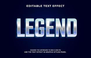 Legend text effect vector