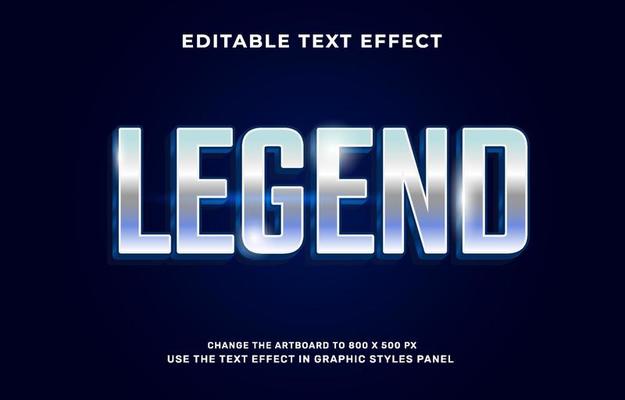 Legend text effect