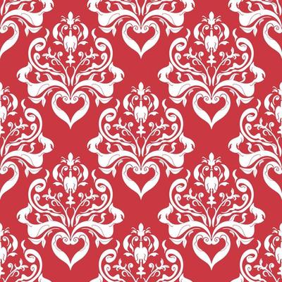 Damask pattern. Seamless traditional Design for background,carpet,wallpaper,clothing,wrapping,Batik,fabric,Vector illustration.embroidery style.