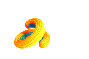 3D Abstract art png