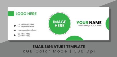 Professional Modern Email Signature Design Template vector