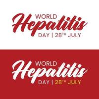 World Hepatitis Day Design Vector