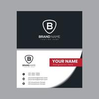 Unique Business Card Template Design. Professional Business Card Template. Colorful Business Card Template vector