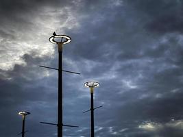 las nubes de lluvia que se formaron provocando una tormenta foto