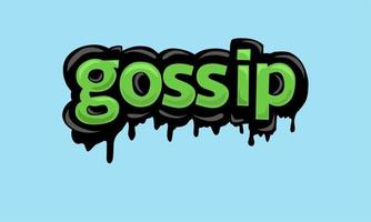 GOSSIP background writing vector design