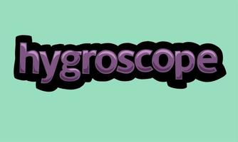 HYGROSCOPE background writing vector design