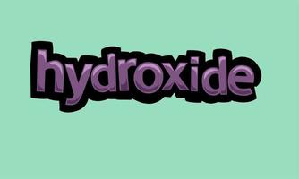 HYDROXIDE background writing vector design