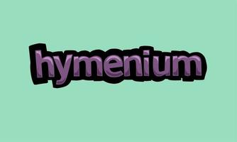 HYMENIUM background writing vector design