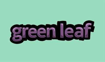 GREEN LEAF background writing vector design