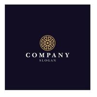 luxury symbol with circle logo concept Pro Vector