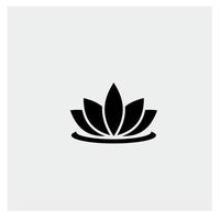 signo de flor de loto bienestar, spa y yoga. ilustración vectorial vector libre