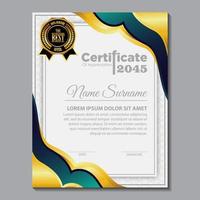 Modern Design Certificate layout concept. Simple elegant and luxurious elegant modern design diploma background vector award certificate template