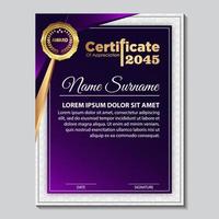 Modern Design Certificate layout concept. Simple elegant and luxurious elegant modern design diploma background vector award certificate template.