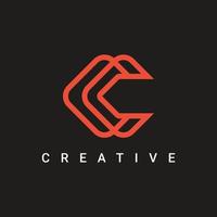 C Letter Icon Symbol Logo Design, Minimalist and Creative Line Type Logo Vector Design