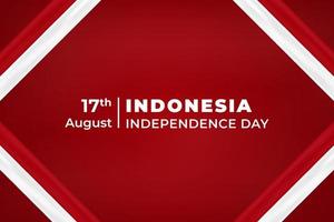 Vector modern happy Indonesia independence day background design