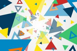 Colorful geometric abstrack background with triangle shape pattern vector