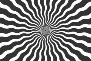 Black psychedelic optical illusion abstract background design vector