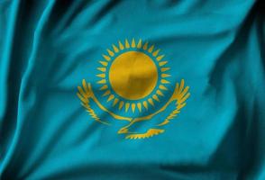 bandera de kazajstán foto