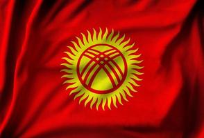 Flag of Kyrgyzstan photo