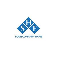 SHF letter logo design on WHITE background. SHF creative initials letter logo concept. SHF letter design. vector