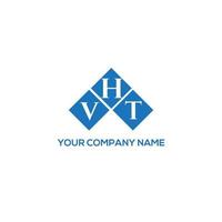 VHT letter logo design on WHITE background. VHT creative initials letter logo concept. VHT letter design. vector