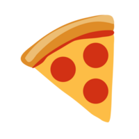 fichier png de dessin animé petite pizza