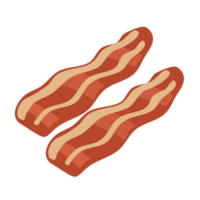 arquivo png de bacon defumado apetitoso