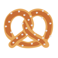 archivo png de pan de pretzel de dibujos animados