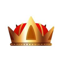 Crown isolated on white background vector